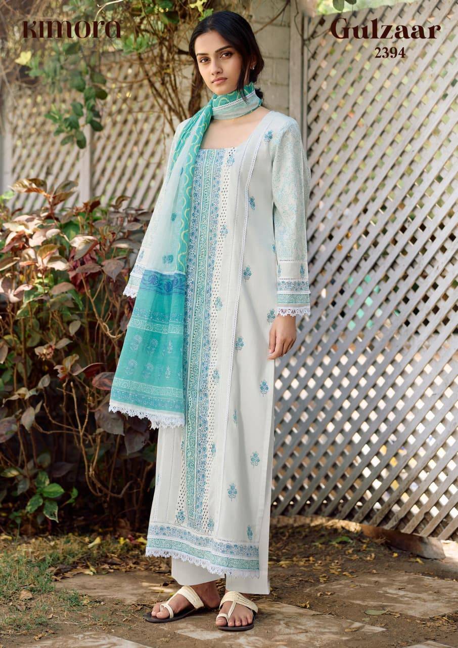 Gulzaar BY Kimora Fashion 2391 To 2394 Series Beautiful Fancy Stylish Colourful casual wear pure cotton lawn Dresses At Wholesale Price